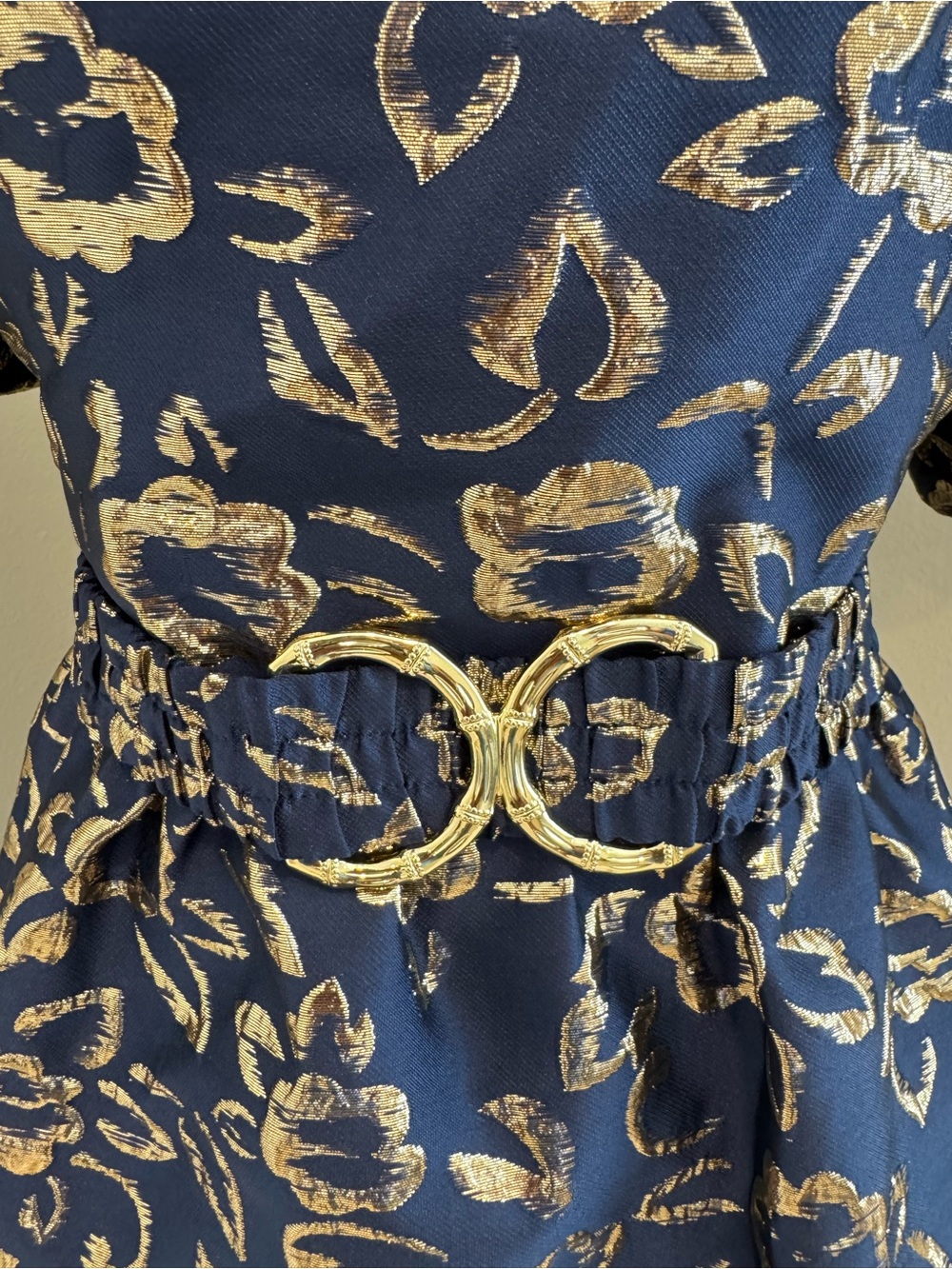 Lilly Pulitzer Kasslyn Puff Sleeve Floral Jacquard Dress Belt Party Wedding 12 - Picture 4 of 9